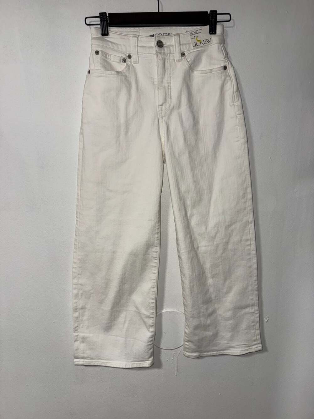 J.Crew Curvy Slim-Wide Jeans Size 25P White